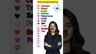 Heart emoji and their meaning learnenglish improveenglish englishlearningBasic English [upl. by Yesnik]