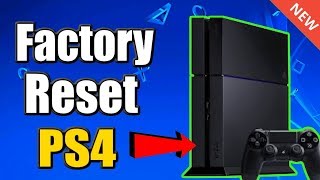 How to FACTORY RESET PS4 and RESTORE DEFAULT SETTINGS BEST METHOD [upl. by Erihppas]