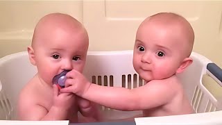 1 Hour of Funniest Moments with Adorable Twin Babies [upl. by Gutow856]