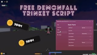 Demon Fall Script Free 2024 Solara  Auto Trinket Farm [upl. by Ybreh]