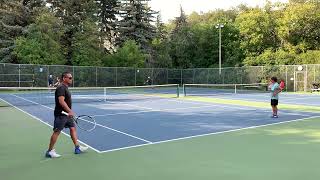 PTCE having a good tennis today 872024 at St Albert tennis club [upl. by Casper]