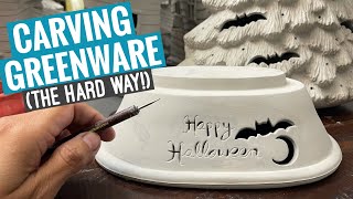 Carving Greenware  The Hard Way [upl. by Anhaj]