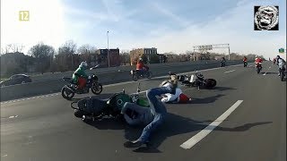 Najgroźniejsi kierowcy cz 5  wypadki z udziałem motocykli [upl. by Adolphus54]