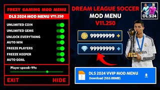 Dream League Soccer 2024 MOD APK v11250 Gameplay Unlimited Coins and Diamonds DLS 24 MOD MENU APK [upl. by Ellerehs960]