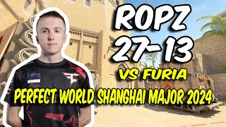 CS2 POV FaZe ropz 2713 vs FURIA Mirage  Perfect World Shanghai Major 2024 [upl. by Rolanda]