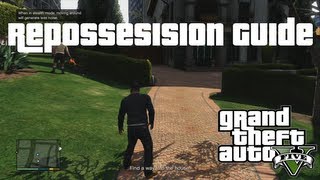 GTA V Guide  Repossession  Stealing Michaels Car Unnoticed XBOX 360 PS3 PC [upl. by Anilat]