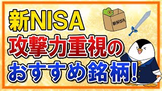 【ハイリスクハイリターン】新NISAで攻撃力重視のおすすめ銘柄はどれ？NASDAQ100、FANG＋、SOX、インド株をまとめて紹介 [upl. by Pepi]