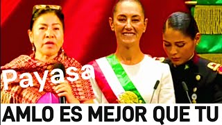 LOCA QUIZO HUMILLARLA PERO LA PRESIDENTA CLAUDIA LA PUSO EN SU LUGAR  AMLO es mejor que tú 😱🇲🇽💥 [upl. by Ahsiekim264]