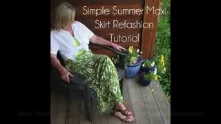 DIY Maxi Skirt Refashion Tutorial [upl. by Diego]