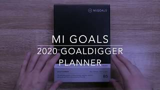 Mi Goals 2020 Goal Digger Planner  Walk Through and Review [upl. by Chap]