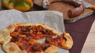 Torta rustica peperoni e salsiccia  Ricette che Passione [upl. by Enoyrt]