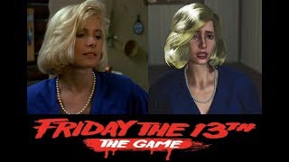 Friday the 13th The Game The Counselors and Their Likenesses including Victoria Sterling [upl. by Vlada]