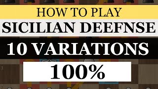 How to Play Sicilian Defense All 10 Variations [upl. by Rahr]