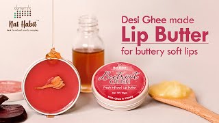 Beetroot Crush Lip Butter  Made with Fresh Beetroot Desi Ghee amp Honey  For Soft Pink Lips [upl. by Park61]