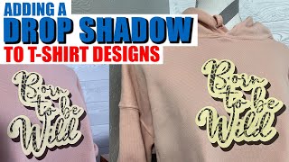 How to Add a Drop Shadow Effect to TShirt Artwork [upl. by Annoyik]