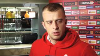 Grosicki quotWszystko mi jedno prawe czy lewe skrzydło tu Ashley Cole tam Glen Johnsonquot [upl. by Bartle712]