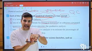 Chemistry  Senior Three  Chapter two Analytical chemistry  Lesson one  حل اسئلة المعاصر [upl. by Lapotin]