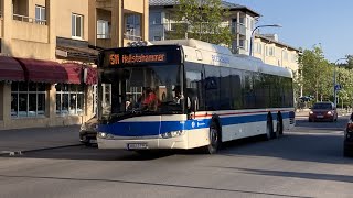 Bus ride linje 511 från Västerås Central till Hallstahammar Centrum [upl. by Bussey]