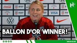 Its a TEAM effort  Emma Hayes wins Ballon dOrs female coach of the year [upl. by Daphie]