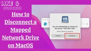 How to Disconnect a Mapped Network Drive on MacOS [upl. by Helsa]