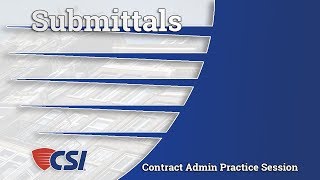 Intro to Construction Contract Administration  Chapter 5 Submittals [upl. by Higbee]