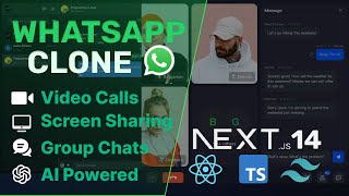 Build and Deploy a Full Stack WhatsApp Clone  Video Calls Screen Sharing  Reactjs TypeScript [upl. by Juna841]