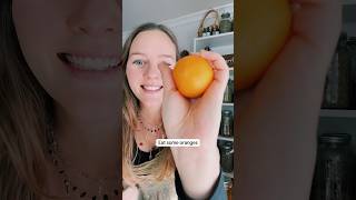 it takes 30 sec to make this non toxic cleaner DIY if you eat oranges herbalvinegar [upl. by Rolyab]