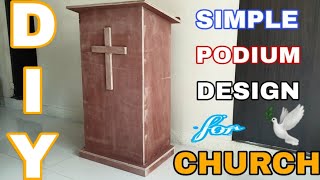 SIMPLE PODIUM DESIGN FOR CHURCHPULPIT USING 34 INCH MARINE PLYWOOD [upl. by Gwendolyn319]