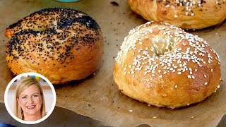 Professional Baker Teaches You How To Make BAGELS [upl. by Elyse]