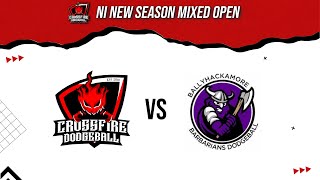 Crossfire Dodgeball vs Ballyhackamore Barbarians  NI New Season Mixed Open 070925 [upl. by Bekha]