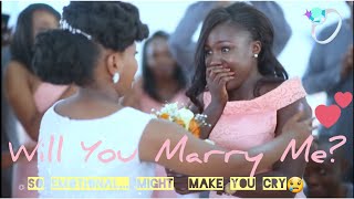 Most Amazing Wedding Proposal Ever Caught on Tape [upl. by Halilahk]