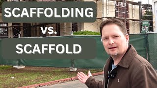 SCAFFOLD vs SCAFFOLDING  ARTICLES and PREPOSITIONS IN ENGLISH  Learn Common English Vocabulary [upl. by Svirad]