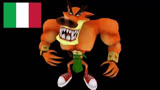 Crash Nitro Kart  Tiny Tiger Voice Clips Italian [upl. by Schulze]