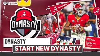 How To Start Your Dynasty College Football 25 [upl. by Tsenre950]