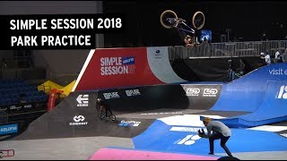 Simple Session 2018 BMX Park Practice Day 2 [upl. by Avehs]