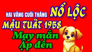 May Mắn Bùng Nổ 2 Ngày Cuối Tháng 10 Âm Tử Vi Mậu Tuất 1958 Được Cơ Hội Vàng Giàu Ngoài Mong Đợi [upl. by Anaderol]