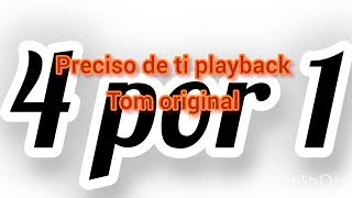 preciso de ti playback 4 por 1 tom original pleybecksgospel precisodeti4por1 [upl. by Ennasil419]