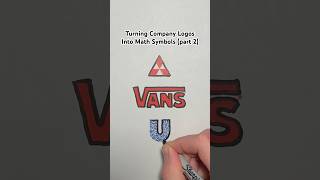 Turning Company Logos Into Math Symbols part 2 Shorts [upl. by Asyle]