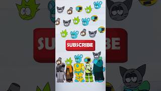 Sprunki Incredibox all characters face puzzle game shorts incredibox art [upl. by Yesak]