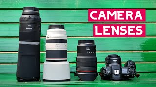 TYPE OF CAMERA LENSES Explained Hindi  Zoom Prime Macro Tele Wide Lenses [upl. by Uzziel]