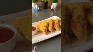 Trending recipe of healthy besan cheese toast 💫shorts recipe cheese toastviral [upl. by Izak]