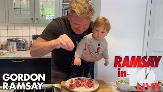 Gordon Ramsay Shows How To Make A Lamb Chop Dish At Home  Ramsay in 10 [upl. by Vitus]