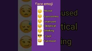 Face emoji meaning [upl. by Haram]