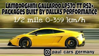 2000 HP Lamborghini Gallardo LP570 TT RS2 Packages built by Dallas Performance 0363 Kmh [upl. by Irahk]