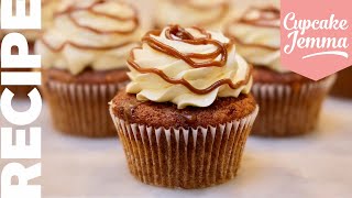 Sticky Toffee Pudding and Custard Cupcake Recipe amp Tutorial  Cupcake Jemma [upl. by Xever]