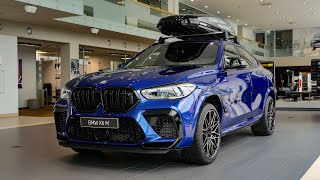 2021 BMW X6 M G06 Competition M Marina Bay Blue Metalic Visual Review [upl. by Kohsa]