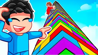 Nacho vs Dagar JENGA GIGANTE en Roblox [upl. by Rawdan]