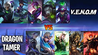 MOBILE LEGENDS VENOM VS DRAGON TAMER SQUAD 1 VS 1 FIGHT  VENOM VS DRAGON TAMER [upl. by Eiuol]