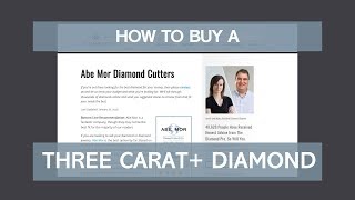 How to Buy a Three Carat Diamond [upl. by Aneet209]