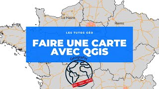 Comment faire une carte facilement en géographie avec QGis 3  Tuto [upl. by Akirahs280]